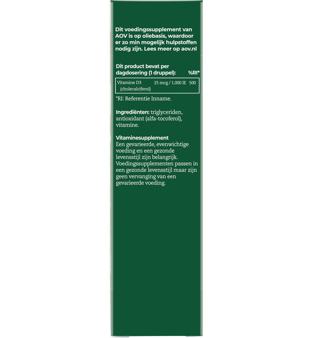 AOV 409 Vitamine D3 druppels (15 ml) - image 4