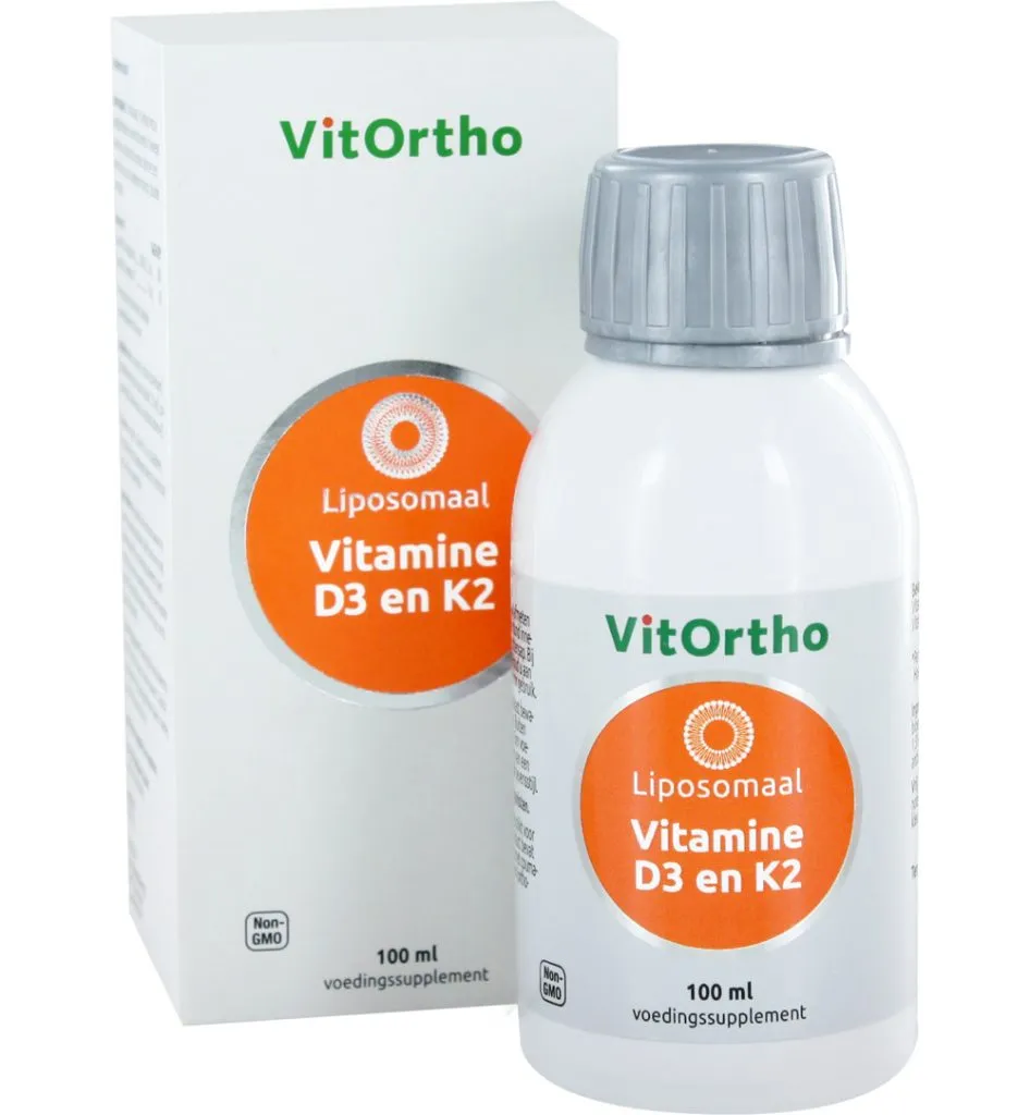 VitOrtho Vitamine D3 en K2 liposomaal (100 ml)