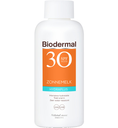 Biodermal Zonnemelk hydraplus SPF30 (200 ml)