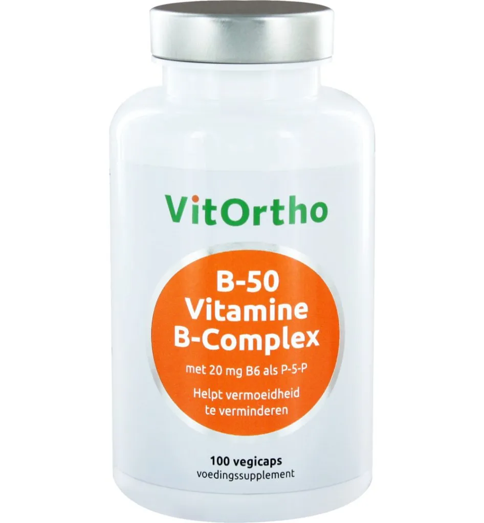 VitOrtho B-50 Vitamine B-complex (100 vega capsules)