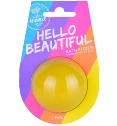 Treets Bubble Halve bruisbal hello beautiful (1 stuk)