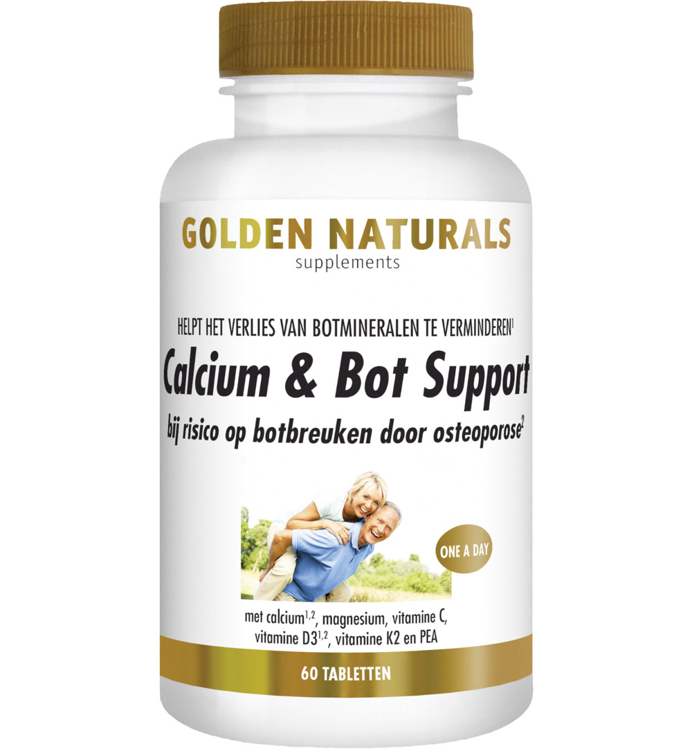 Golden Naturals Calcium & bot support (60 tabletten)