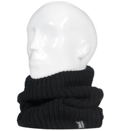 Heat Holders Mens neck warmer black larvic one size (1 stuk)
