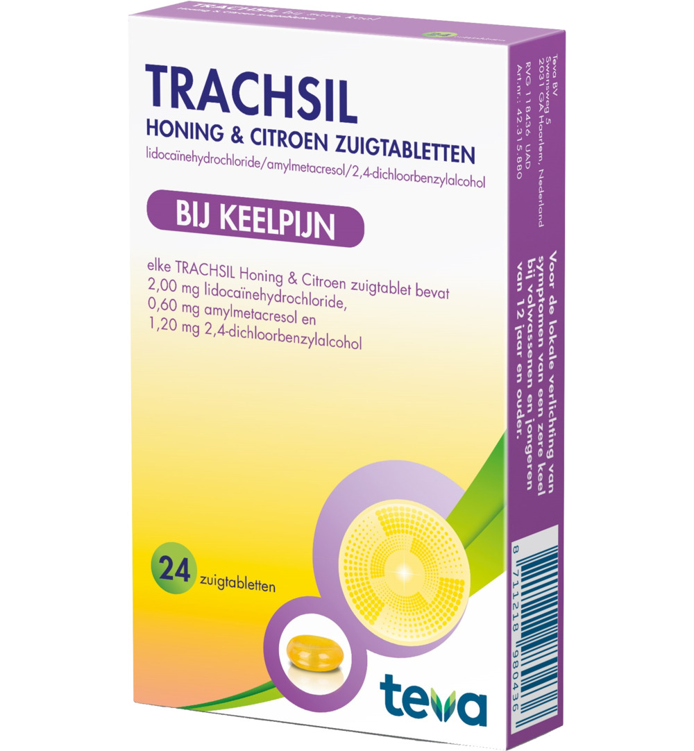 Teva Trachsil honing & citroen (24 stuks)