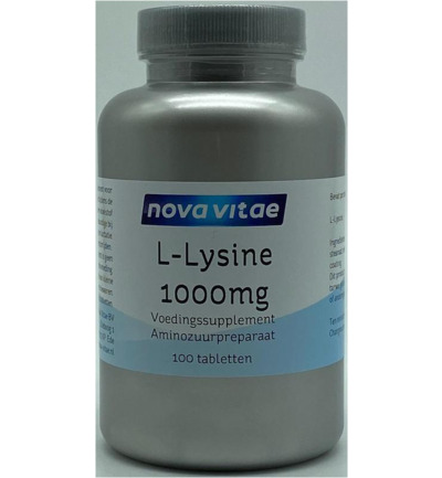 Nova Vitae L-Lysine 1000 mg (100 tabletten)