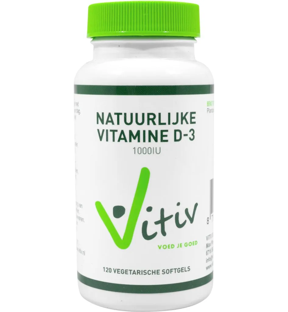 Vitiv Vitamine D3 1000IU 25mcg vega (240 vega capsules)