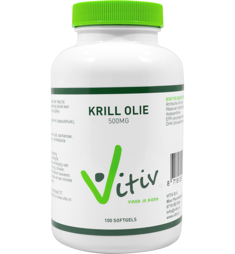 Vitiv Krillolie 500Mg Antartic (100 softgels)