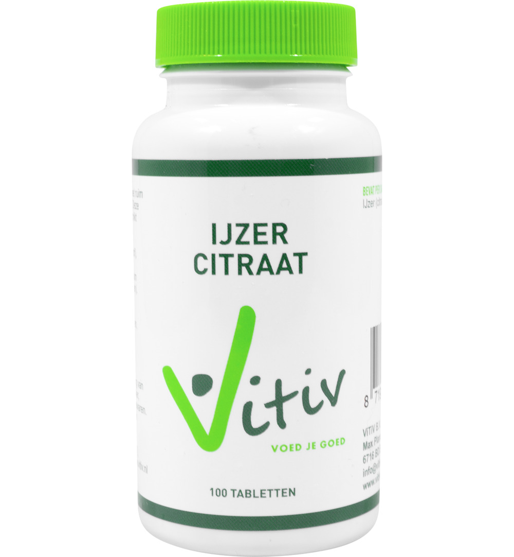 Vitiv Ijzer Citraat (100 tabletten)