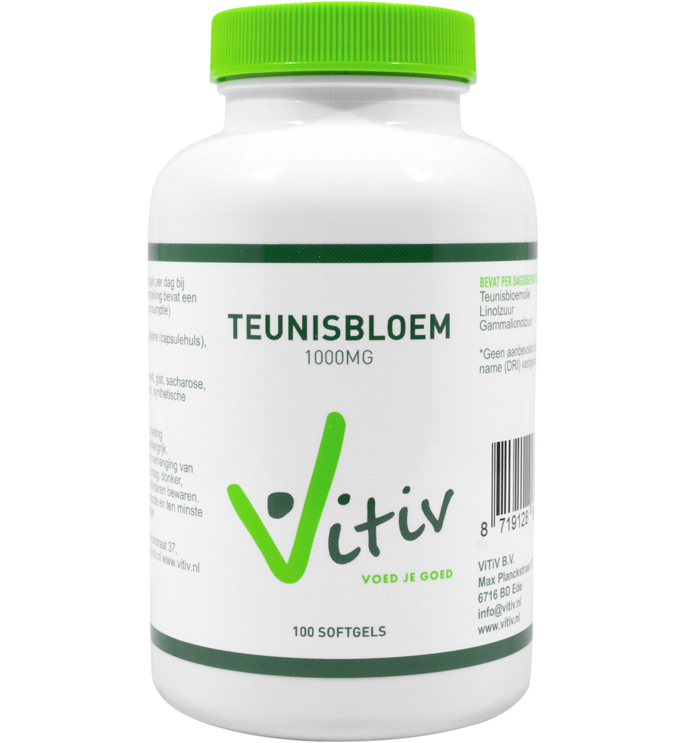 Vitiv Teunisbloemolie 1000Mg (100 capsules)