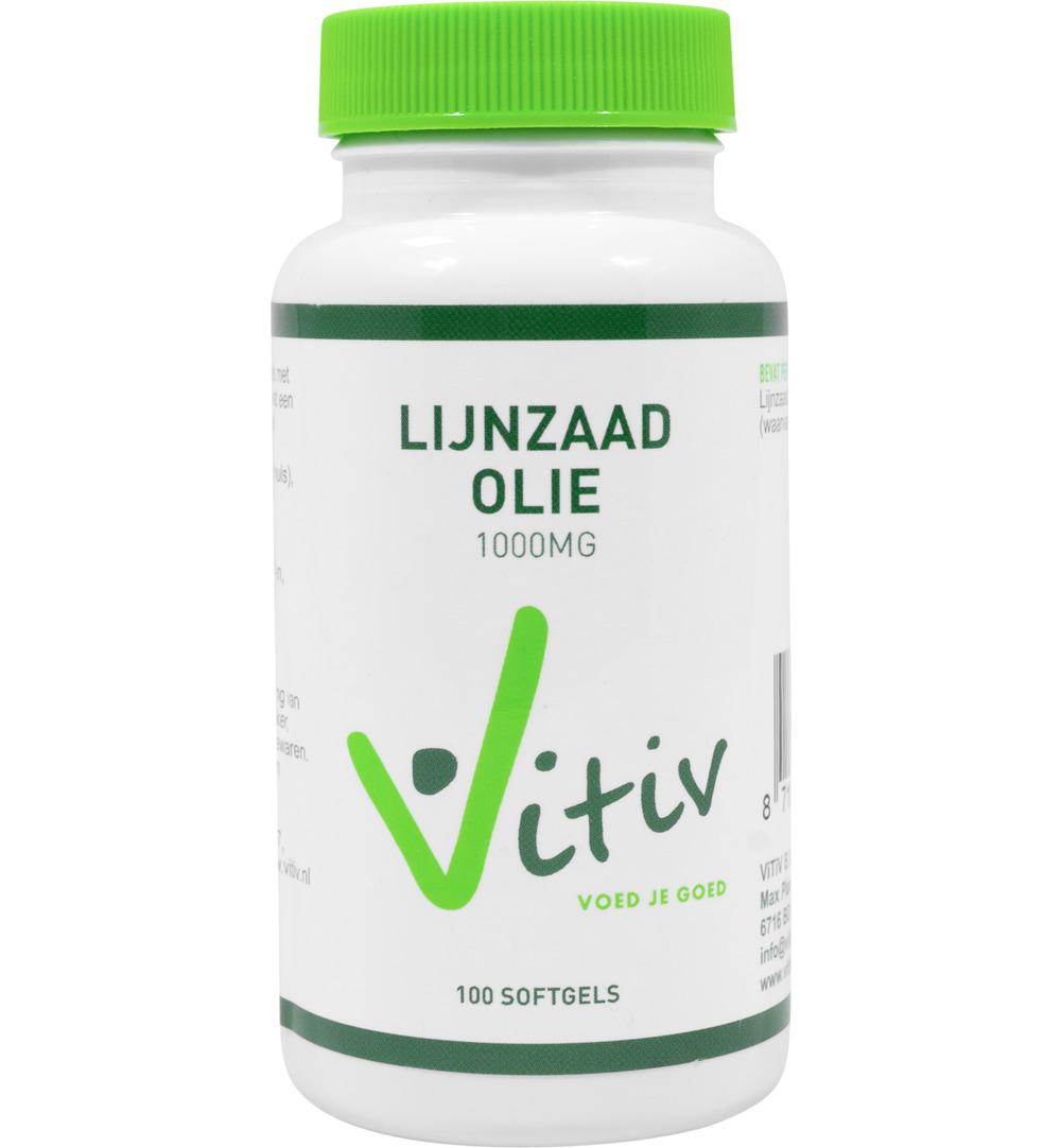 Vitiv Lijnzaadolie 1000Mg (100 softgels)