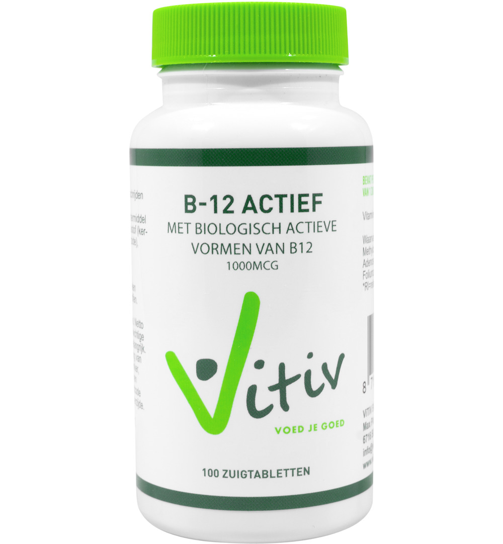 Vitiv Vitamine B12 Actief (100 zuigtabletten)
