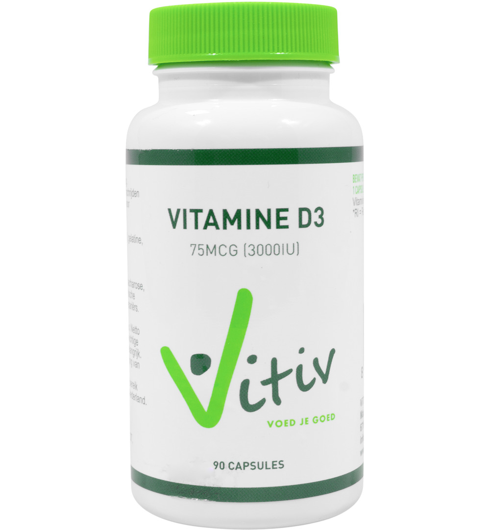 Vitiv Vitamine D3 3000Iu/75Mcg (90 softgels)