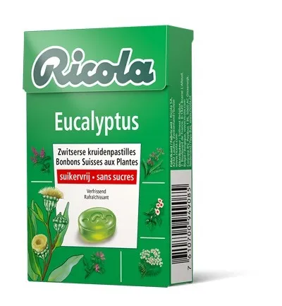 Ricola Eucalyptus suikervrij (50 gr)