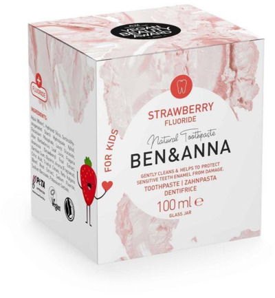 Ben & Anna Toothpaste Strawberry Fluoride (100 gr)