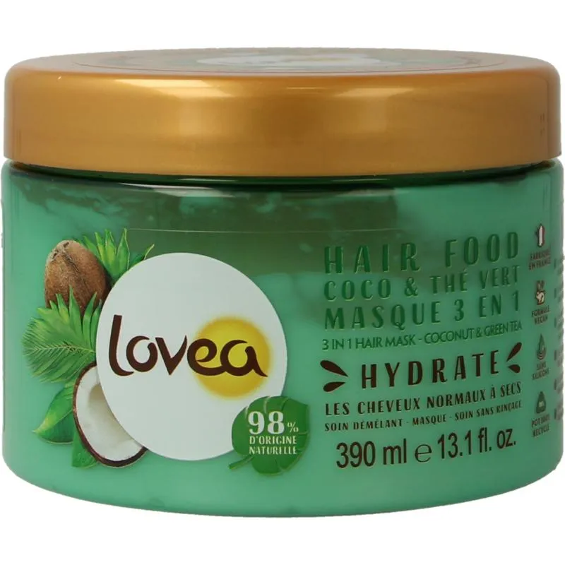 Lovea 3-In-1 Hair Mask Coco &Green Tea (390 ml)