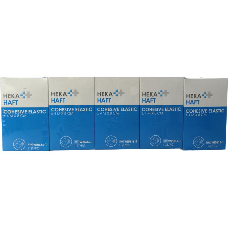 Hekahaft Cohesive Windsel 4M X 8 Cm (5 stuks)