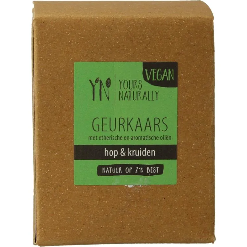 Yours Naturally Votive Geurkaars Hop & Kruiden 9Cl (1 stuk)