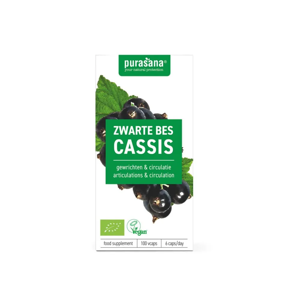 Purasana Zwarte bes 300 mg BIO (100 vega capsules)