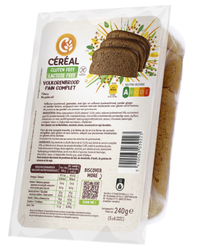 Céréal Volkorenbrood - Gluten- & Lactosefree (230 gr)
