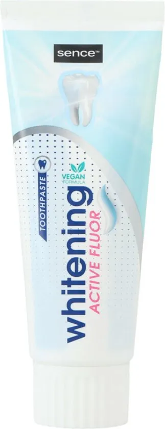 Sencefresh Tandpasta Whitening Active Fluor (75 ml)