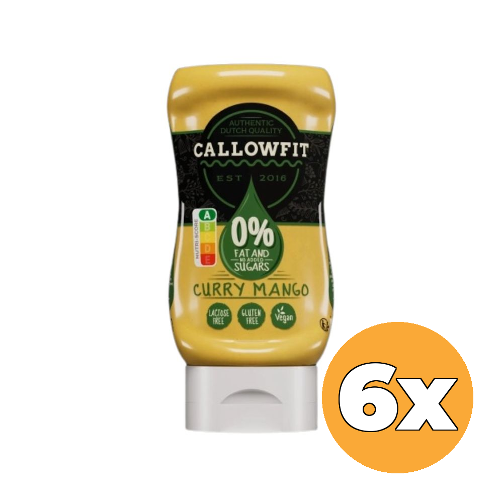 6x Callowfit Curry Mango Style Sauce (300 ml)