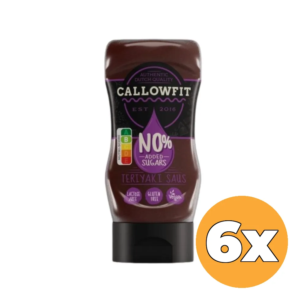 6x Callowfit Teriyaki Sauce (300 ml)