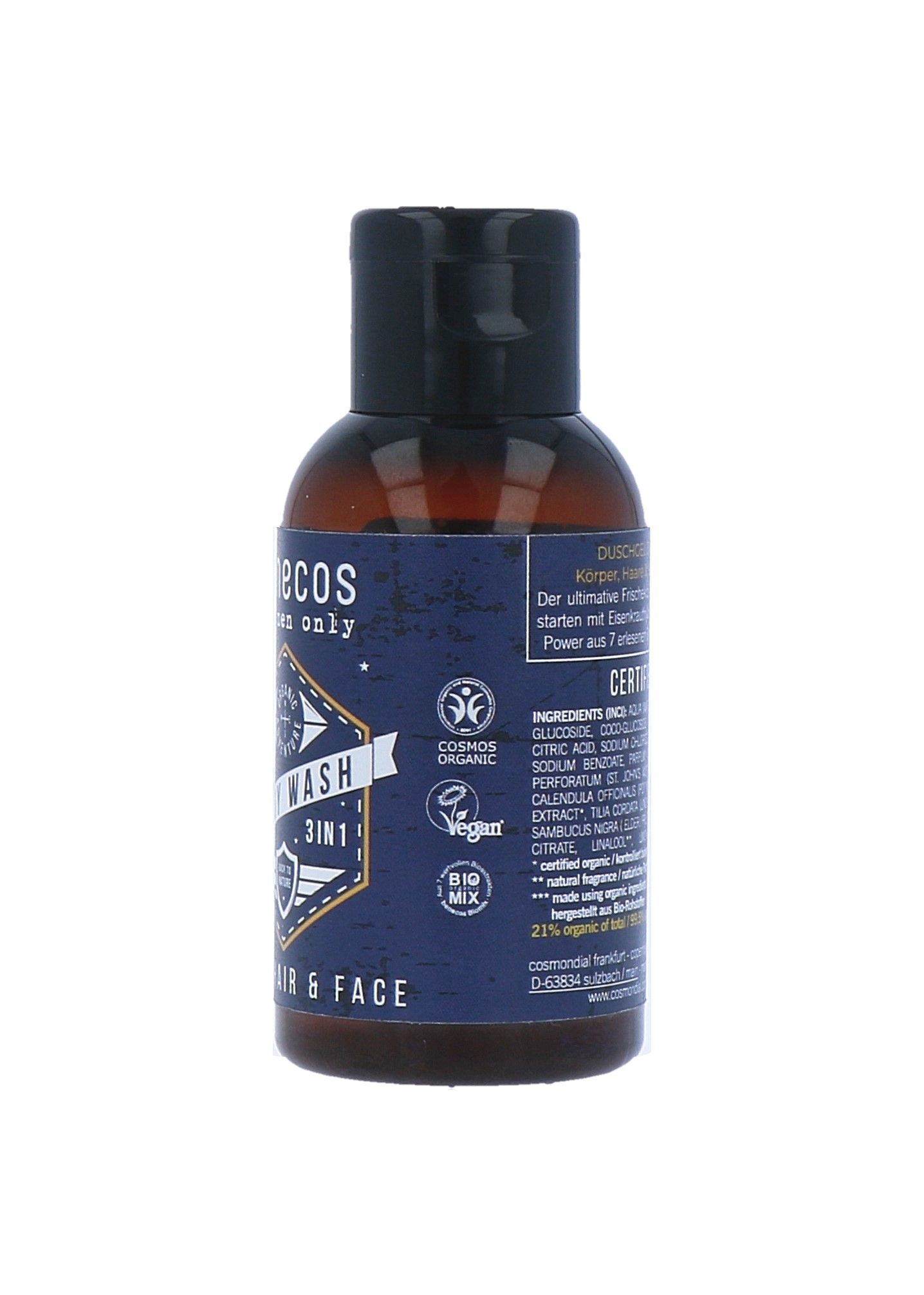 Benecos For Men Only 3-in-1 Body Wash Mini (50 ml)