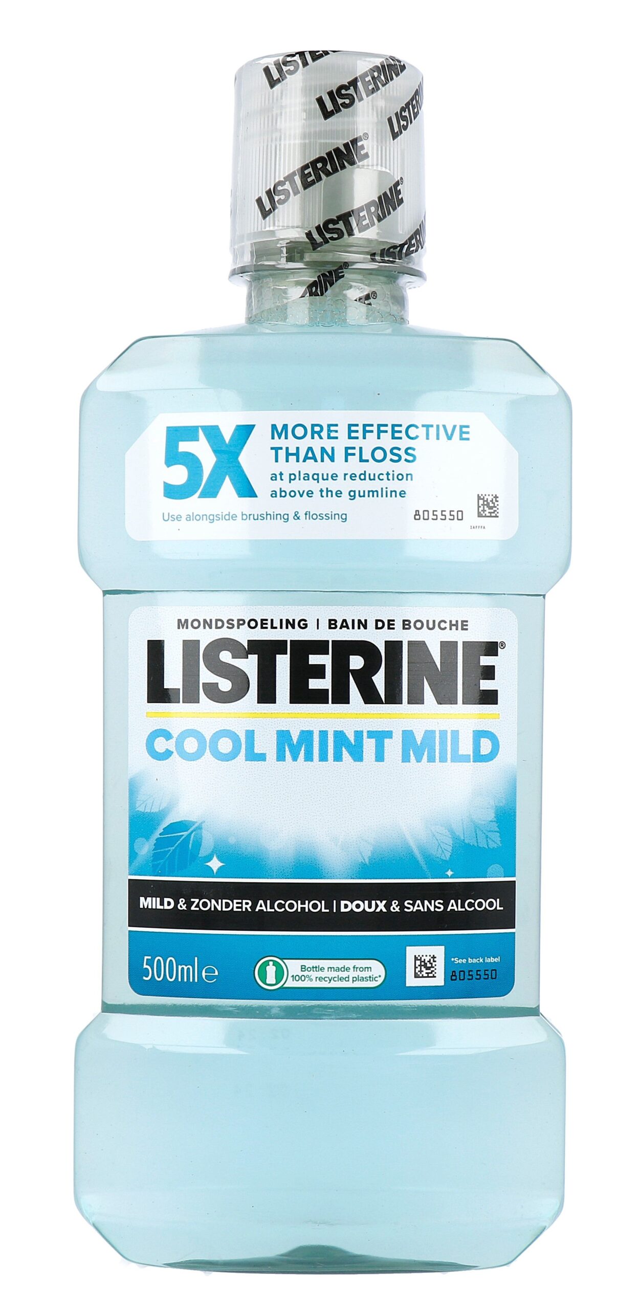 Listerine Mondwater Cool Mint Milde Smaak (500 ml)