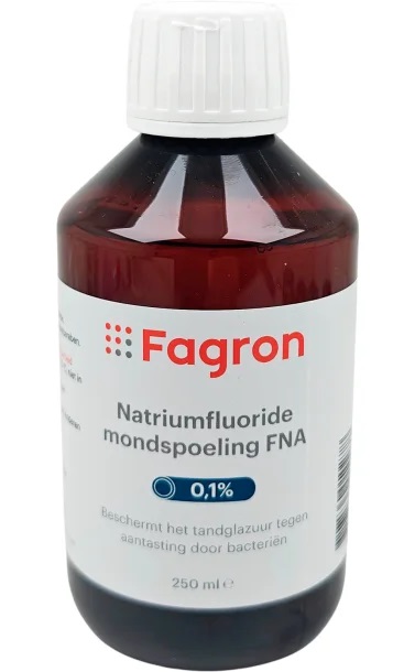 Fagron Mondspoeling 0.1% Natriumfluoride (250 ml)