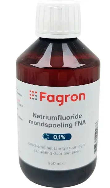 Fagron Mondspoeling 0.1% Natriumfluoride (250 ml)
