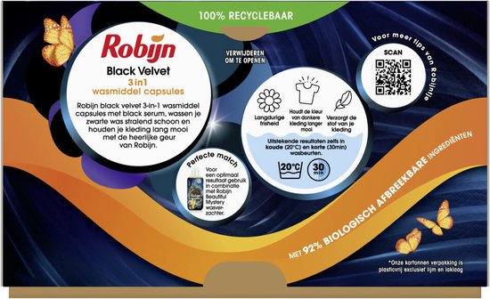 Robijn Wascapsules Black Velvet (15 stuks)