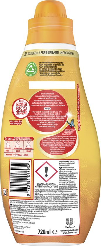 Robijn Wasmiddel Fleur & Fijn (720 ml)