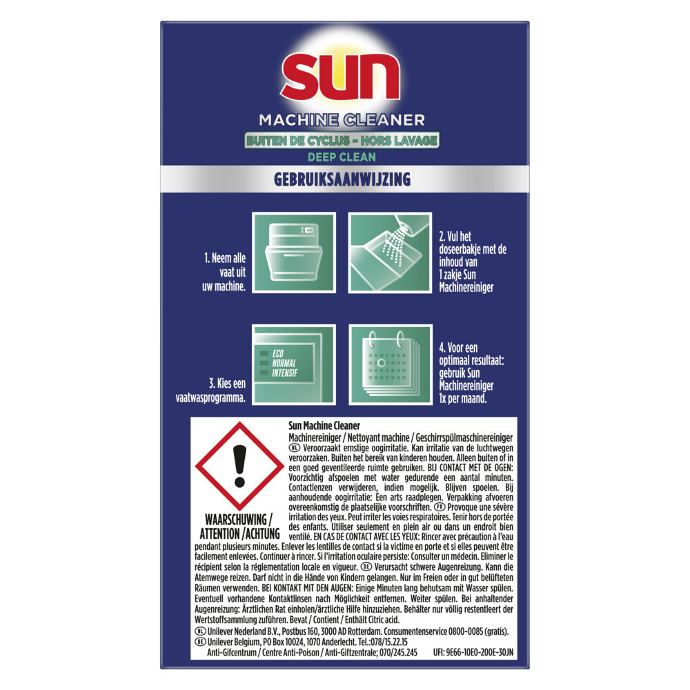 Sun Vaatwasmachine Reiniger (3 stuks)