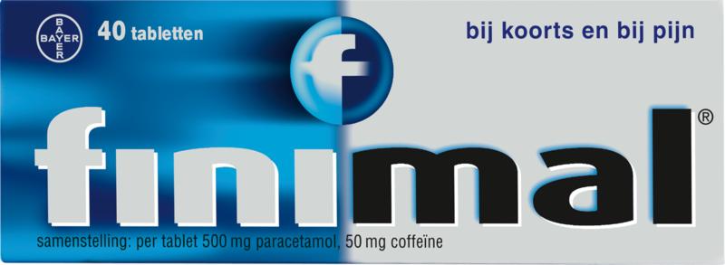 Finimal Paracetamol met Coffeine 500/50mg (40 tabletten)