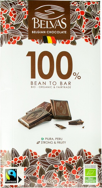 Belvas Chocolate-Bar Dark 100% (90 gr)
