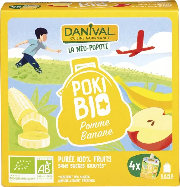Danival Knijpfruit Appel-Banaan (4 stuks)