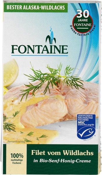 Fontaine Zalmfilet Wild, Honing Mosterd (200 gr)