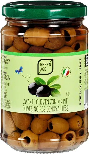 GreenAge Zwarte-Olijven Zonder Pit (280 gr)