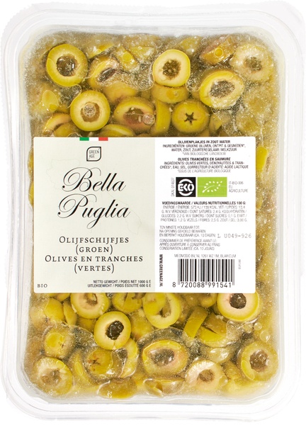 GreenAge Olijfschijfjes Groen (1000 gr)