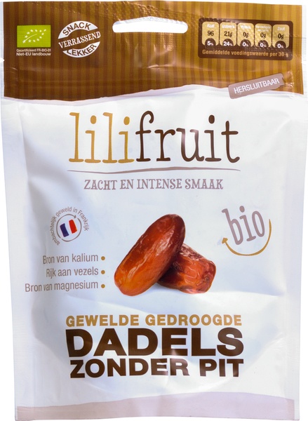 Lilifruit Dadels Geweld En Gedroogd (150 gr)