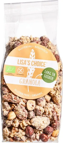 Lisa's Choice Granola Laag In Suiker Glutenvrij (300 gr)