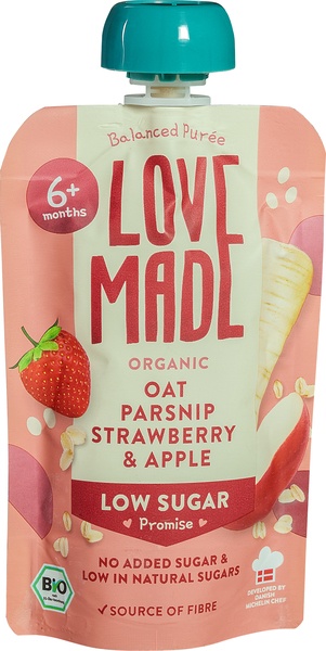 Lovemade Knijpzakje Havermout Pastinaak (100 gr)