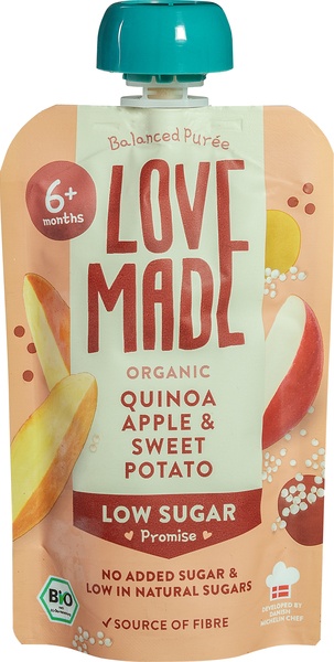 Lovemade Knijpzakje Quinoa Appel (100 gr)