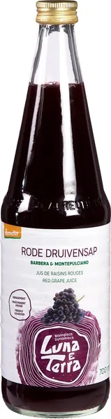 Luna E Terra Rood-Druivensap (700 ml)