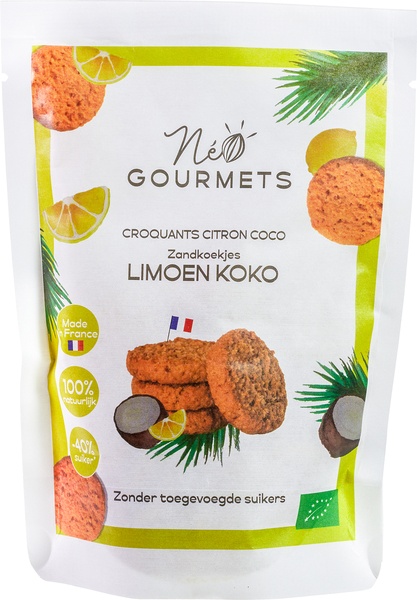 Neogourmets Zandkoekjes Limoen Koko (100 gr)