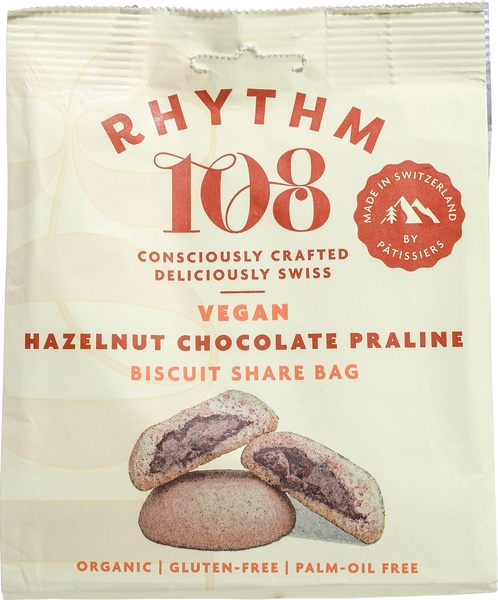 Rhythm 108 Hazelnootkoekjes Chocolade Praline (135 gr)