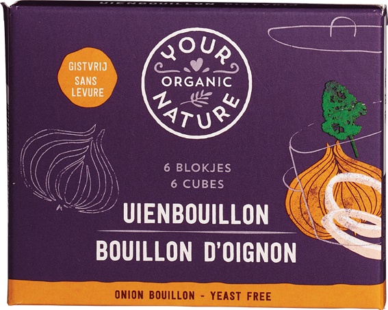 Your Organic Nature Uienbouillonblokjes Helder Zonder Gist (6 stuks)