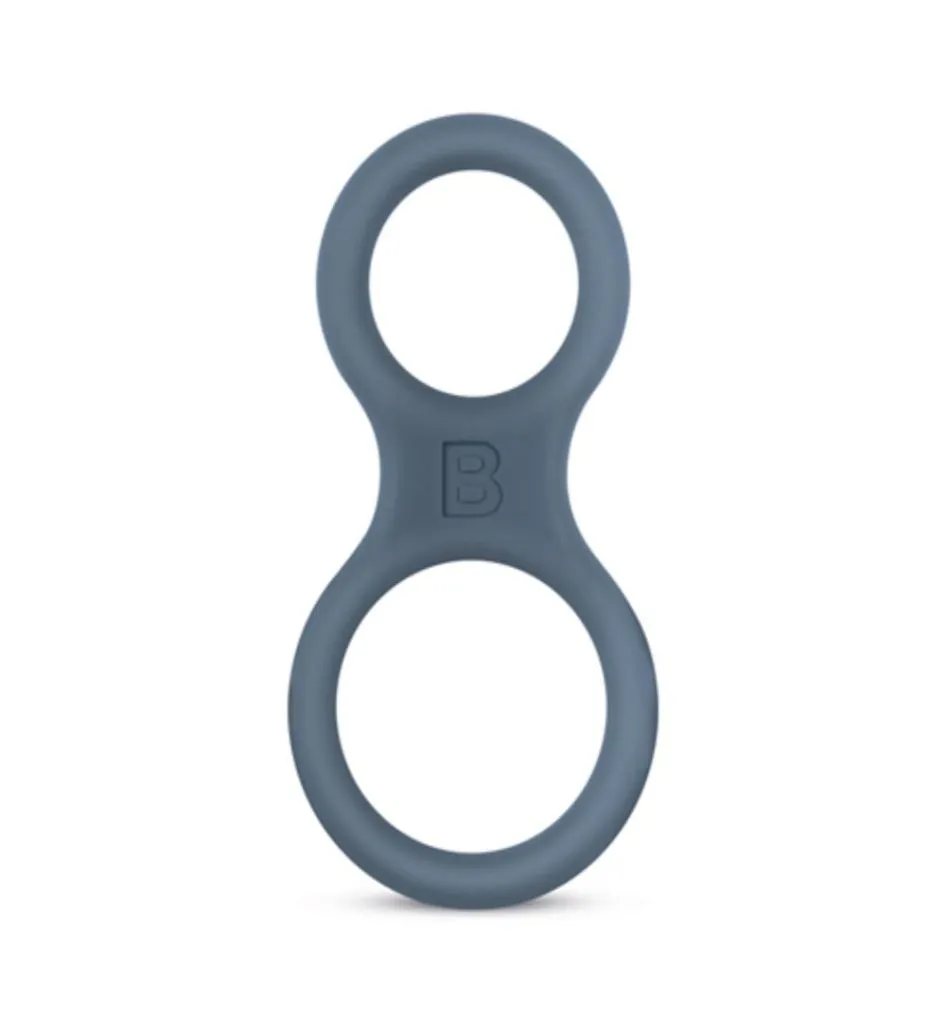 Boners Boners Siliconen Cockring En Ballstretcher -grijs (1 stuk)