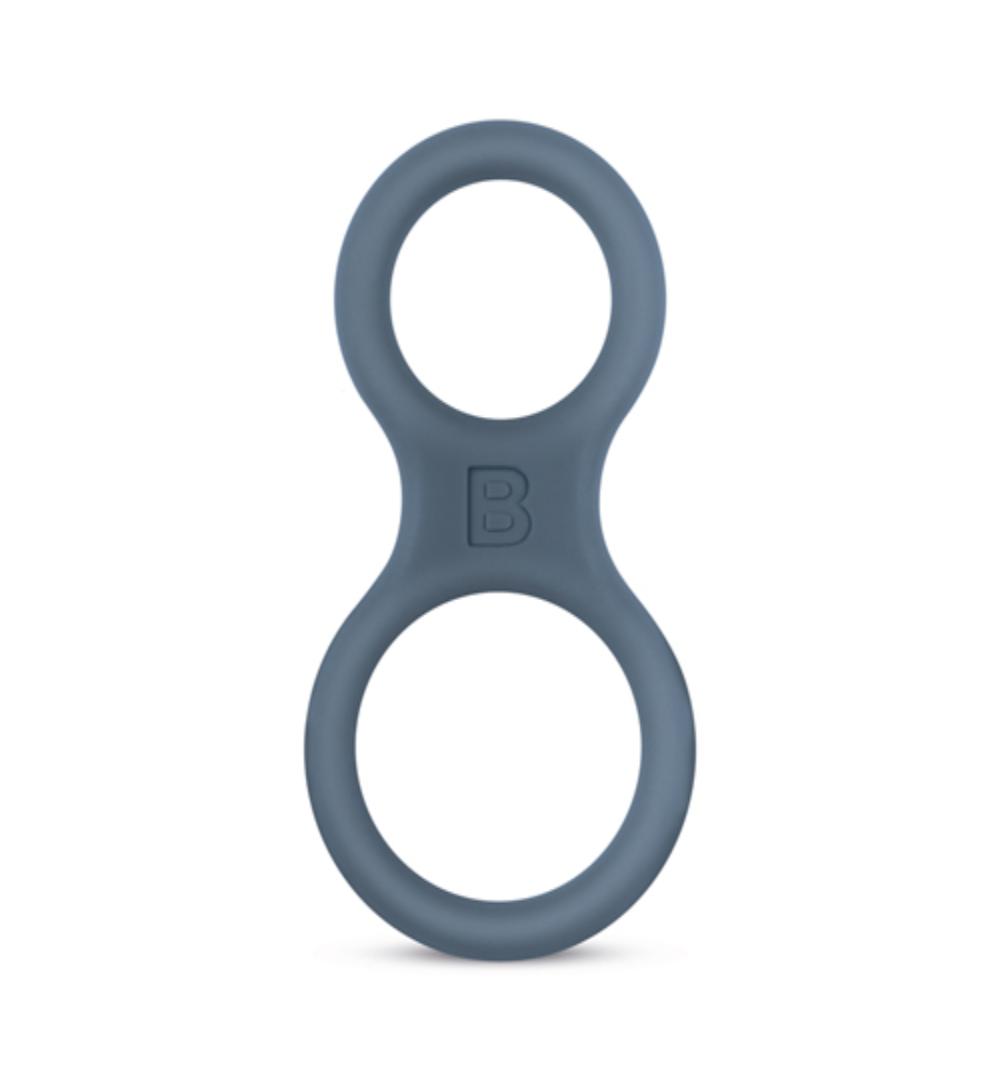 Boners Boners Siliconen Cockring En Ballstretcher -grijs (1 stuk)