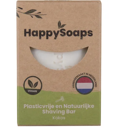 Happysoaps Shaving bar kokos (80 gr)